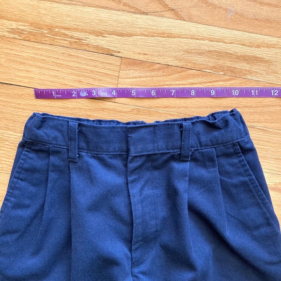 Boy’s George size 8 navy dress pants with adjustable waist and reinforced knees - Picture 4 of 5